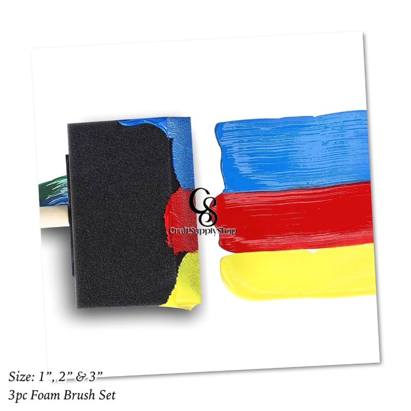 Foam Brush Set (8) Foam Brush Set