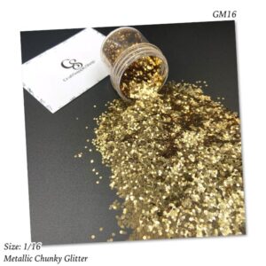 GM16 Gold metallic chunky glitter
