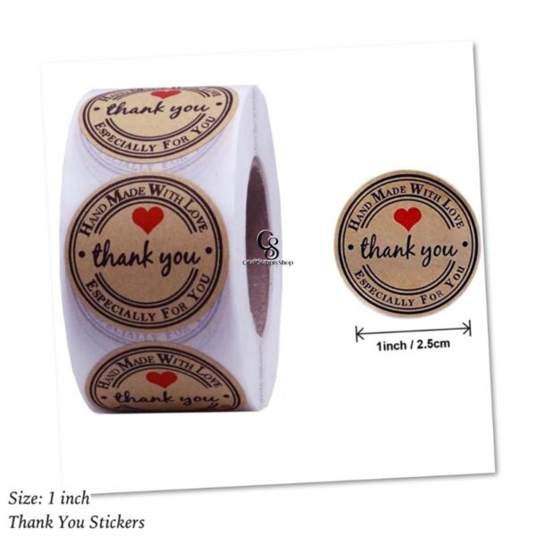 Handmade with Love Sticker Roll