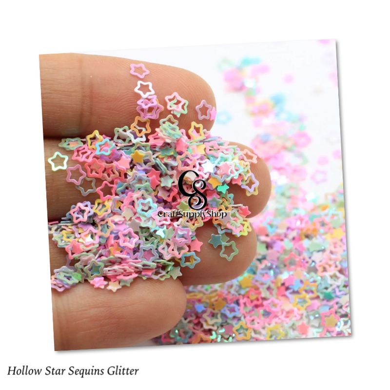 Hollow Star Sequins Glitter (1) Hollow Star Sequins Glitter