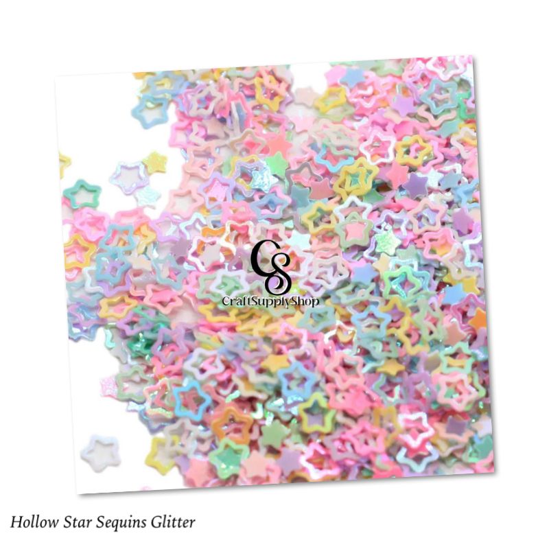 Hollow Star Sequins Glitter (2) Hollow Star Sequins Glitter