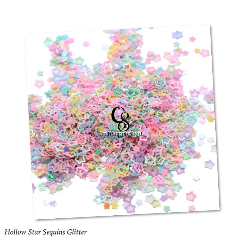 Hollow Star Sequins Glitter (4) Hollow Star Sequins Glitter