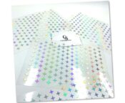 Holographic Vinyl Diamond Star Stickers