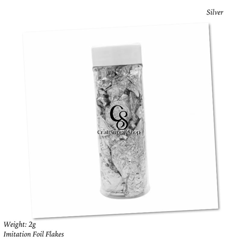 Imitation Foil Flakes - Gold Silver Rosegold