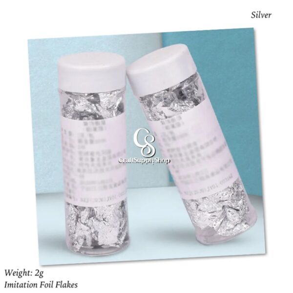 Imitation Foil Flakes - Gold Silver Rosegold