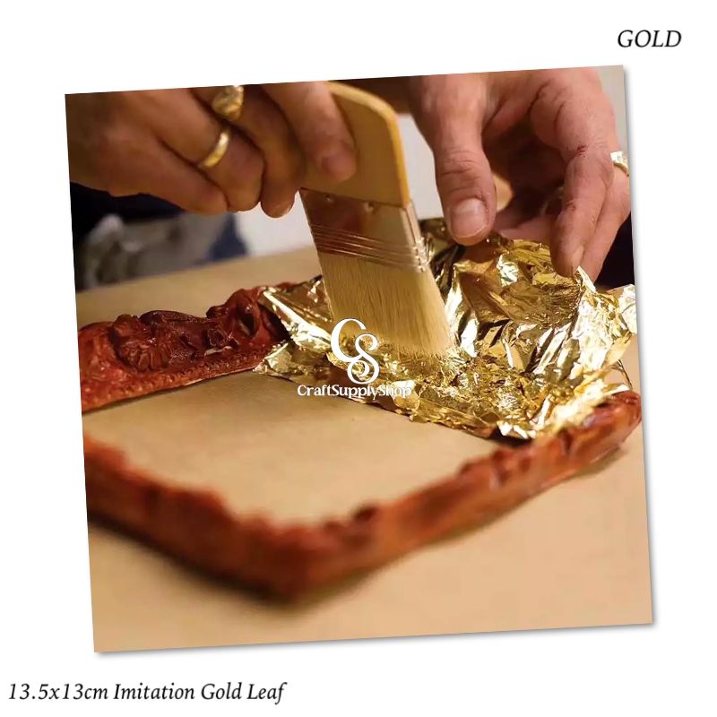 Imitation Gold leaf 13.5cm x 13cm (11) Imitation Gold leaf 13.5cm x 13cm