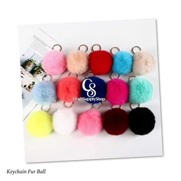 Keychain Pompoms Fur Ball