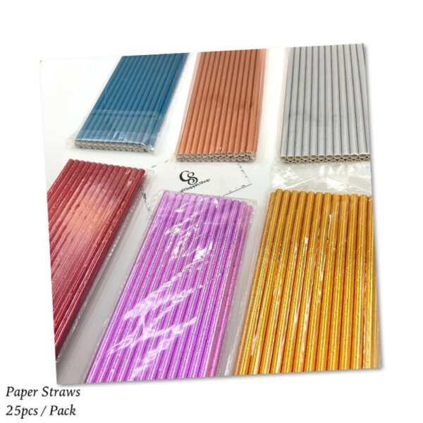 Metallic Foil Paper Straws