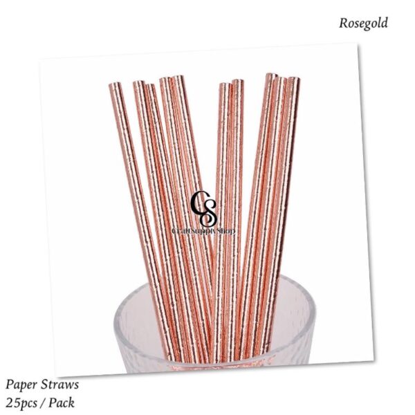 Metallic Foil Paper Straws