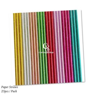 Metallic Foil Paper Straws