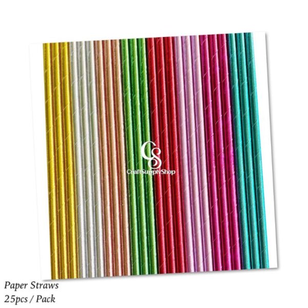 Metallic Foil Paper Straws