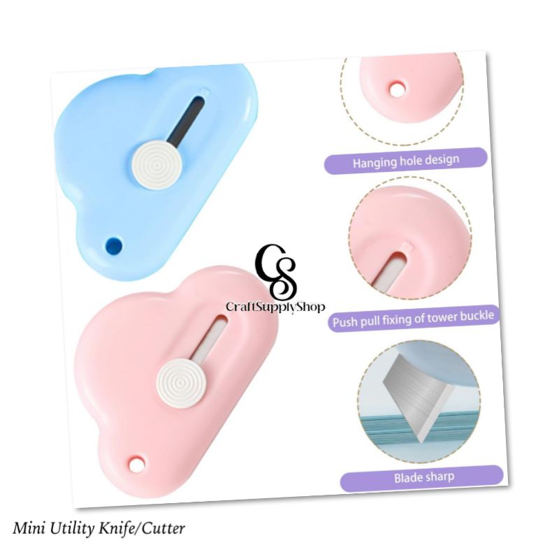 Mini Utility Knife - Cloud Shape (4) Mini Utility Knife - Cloud Shape