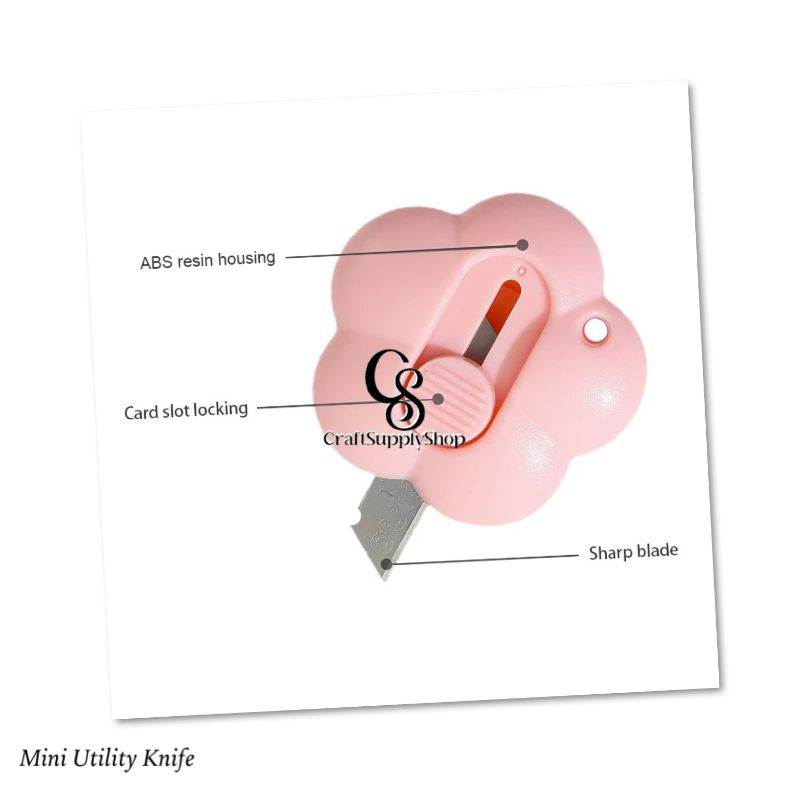 Mini Utility Knife - Flower Shape (3) Mini Utility Knife - Flower Shape