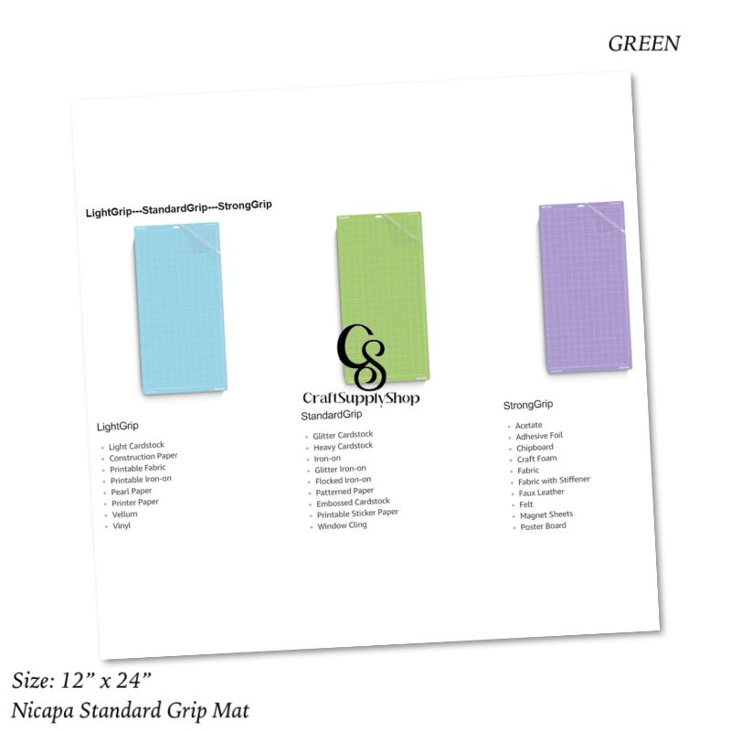 Nicapa 12x24 Standard Grip Cutting Mat