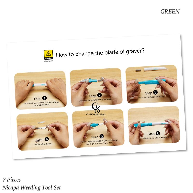 Nicapa Basic Weeding Tool Set – Green Nicapa Basic Weeding Tool Set - Green