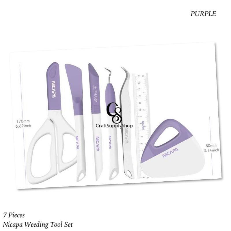 Nicapa Basic Weeding Tool Set – Purple (1) Nicapa Basic Weeding Tool Set - Purple