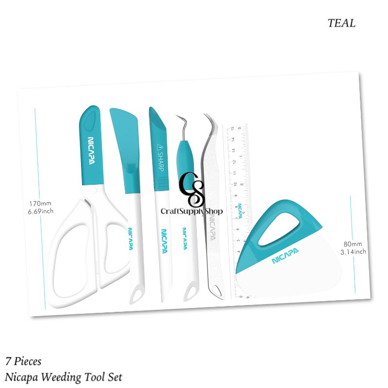 Nicapa Basic Weeding Tool Set – Teal (3) Nicapa Basic Weeding Tool Set - Teal
