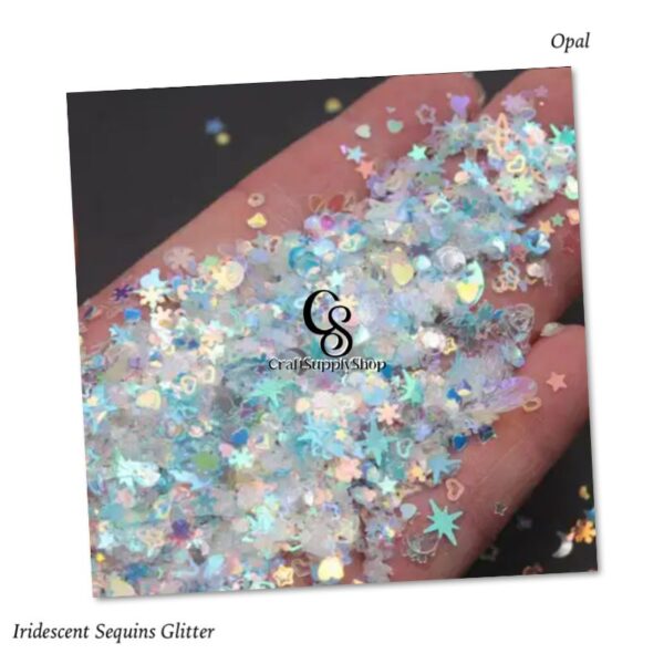 Opal Iridescent Sequins Glitter Mix