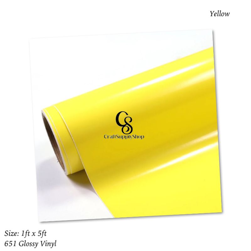 Glossy Yellow Oracal 651 Permanent Vinyl - CraftSupplyHQ