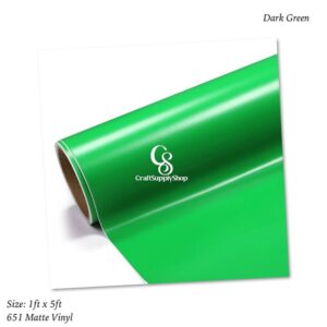 Oracal 651 Permanent Matte Vinyl - Dark Green