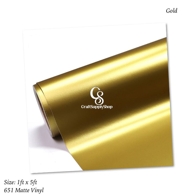 Matte Gold Oracal 651 Permanent Vinyl - CraftSupplyHQ