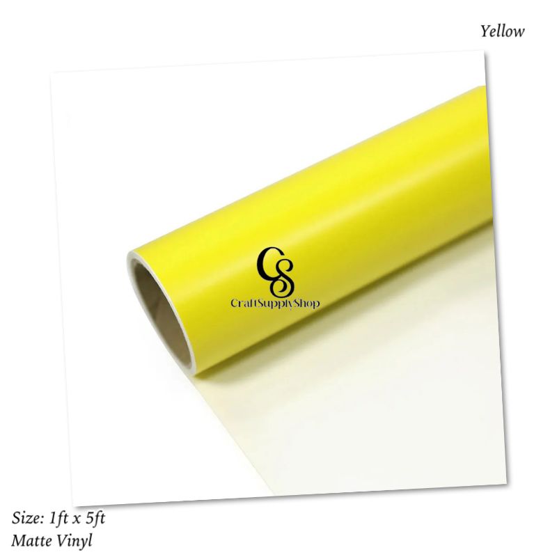 Matte Yellow Oracal 651 Permanent Vinyl CraftSupplyHQ