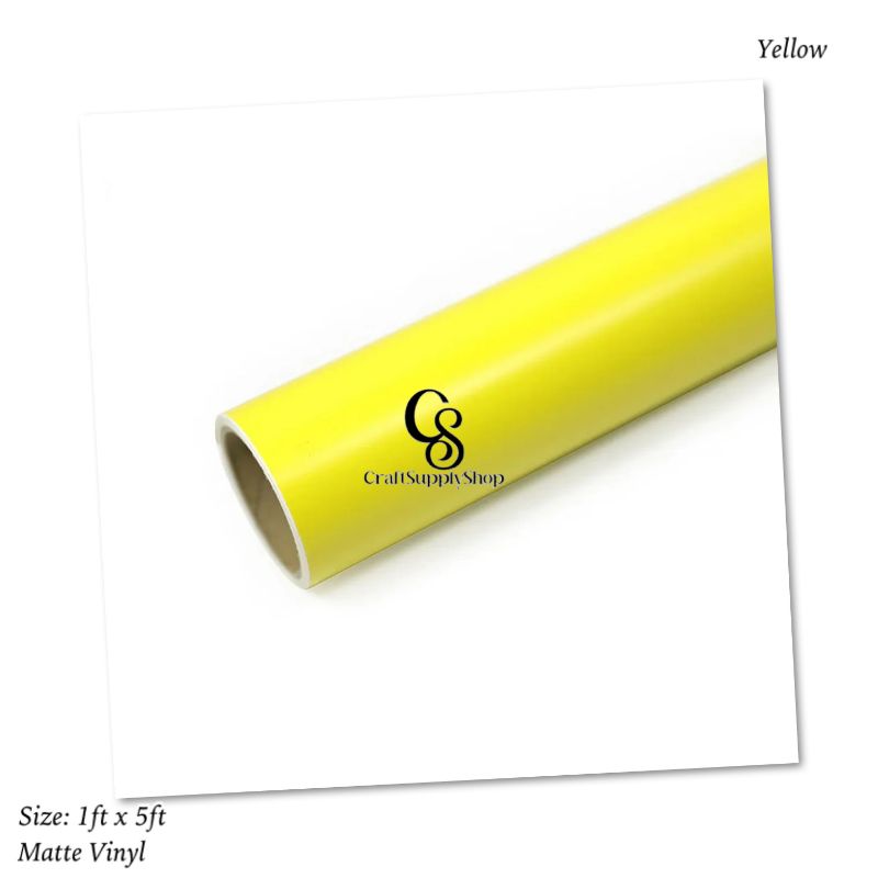 Matte Yellow Oracal 651 Permanent Vinyl CraftSupplyHQ