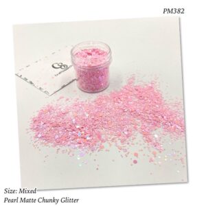 PM382 Pink Pearl Matte Chunky Glitter
