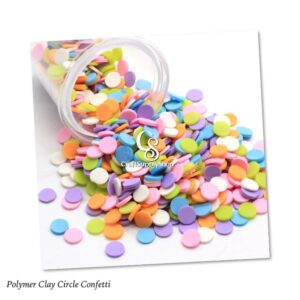 Polymer Clay Circle Confetti