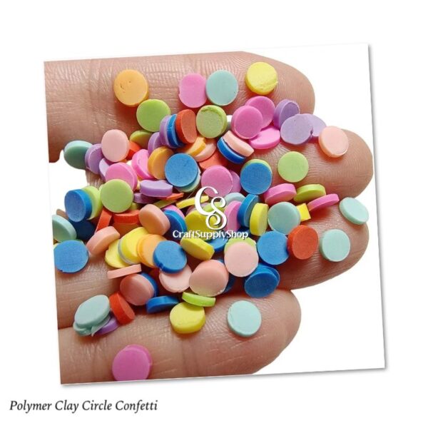 Polymer Clay Circle Confetti