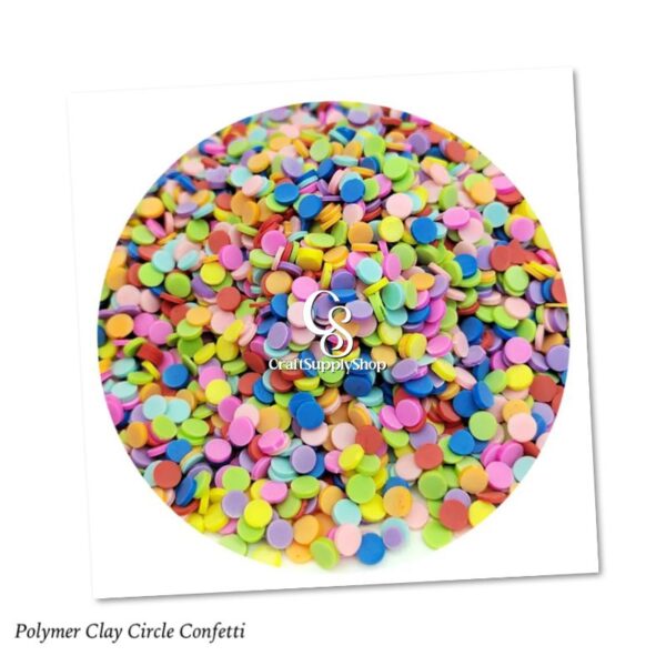 Polymer Clay Circle Confetti