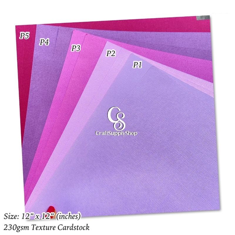 Purple textured cardstock 230gsm