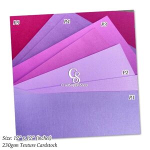 Purple textured cardstock 230gsm