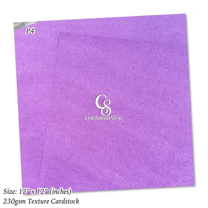Purple textured cardstock 230gsm