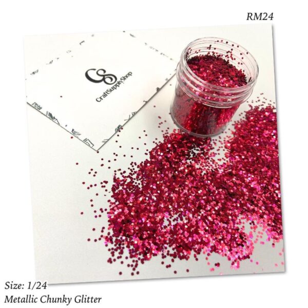 RM24 RED Chunky glitter