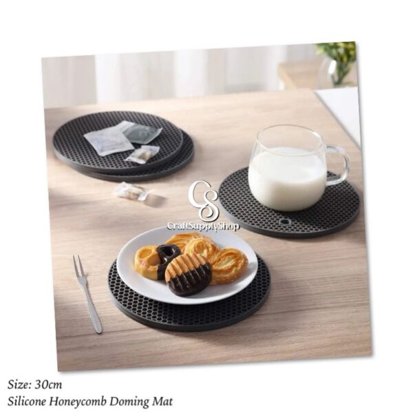 Round Grey Silicone Resin Doming Mat - 30cm