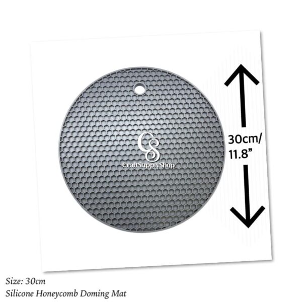 Round Grey Silicone Resin Doming Mat - 30cm