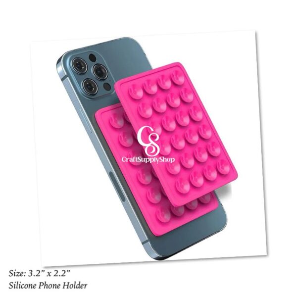 OCTOBUDDY || Silicone Suction Phone Case Adhesive Mount || Compatible with iPhone and Android, Anti-Slip Hands-Free Mobile Accessory Holder for Selfies and Videos