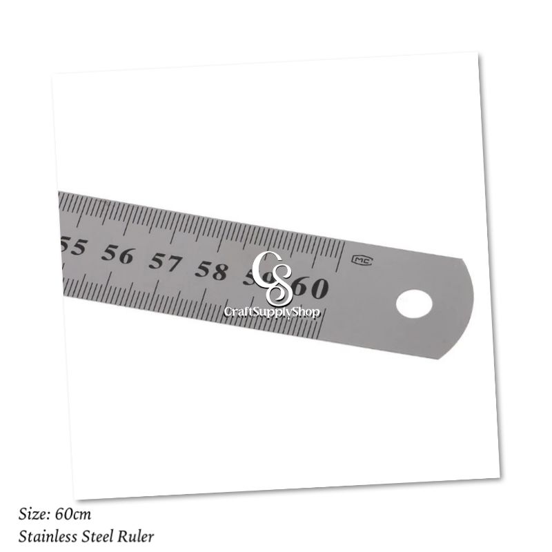 Stainless Steel Ruler – 30cm 60cm (1) Stainless Steel Ruler - 30cm 60cm
