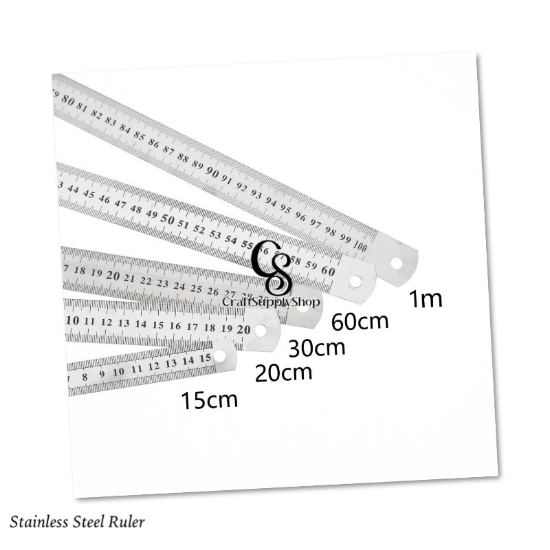 Stainless Steel Ruler – 30cm 60cm (10) Stainless Steel Ruler - 30cm 60cm