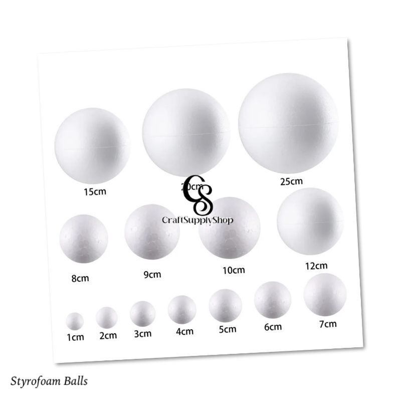 Styrofoam Balls (12) Styrofoam Balls