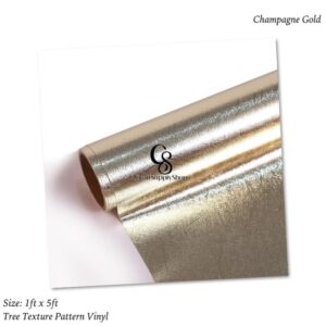 Texture Vinyl - Tree pattern Champagne Gold