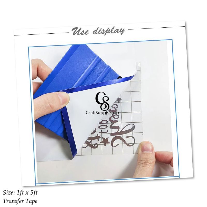 Transfer Tape – Gray Square Liner (5) Transfer Tape - Gray Square Liner