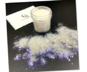 WH397 White Iridescent Chunky glitter