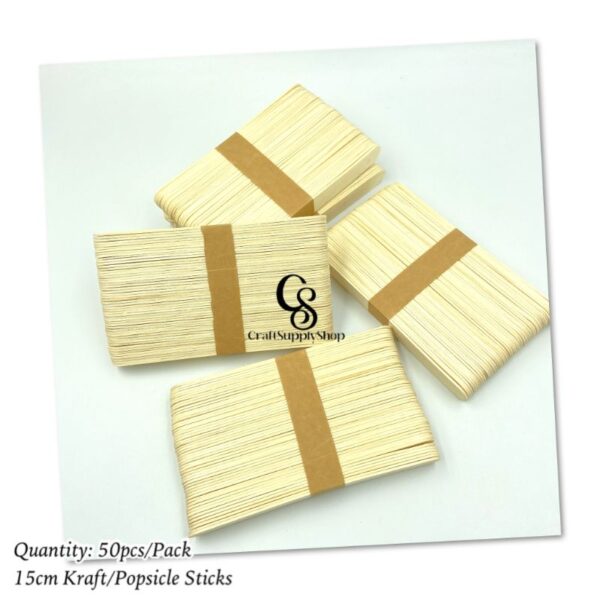 15cm Kraft Popsicle Sticks