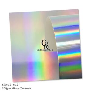 Mirror Holographic Cardstock 12by12 12inches 300gsm