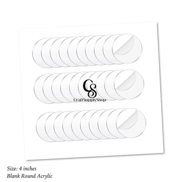 Milestone Name tag Round Acrylic Discs