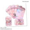 Holographic Mylar Bags Resealable Odor Proof Bags Holographic Packaging Pouch Bag with Clear Window for Food Storage Eyelash Jewelry Candy Electronics Storage, cables