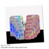 Holographic Mylar Bags Resealable Odor Proof Bags Holographic Packaging Pouch Bag with Clear Window for Food Storage Eyelash Jewelry Candy Electronics Storage, cables