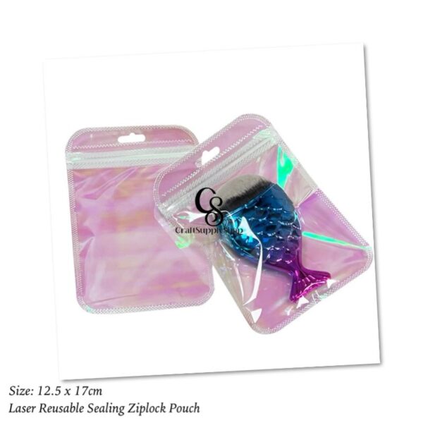 Jewelry Bags, Resealable Zip Bags, Clear Laser Pink Plastic Bags with Clear Window, Cute Small Bags for Jewelry Package, Small Business, Candy, Data Cable, makeup kit